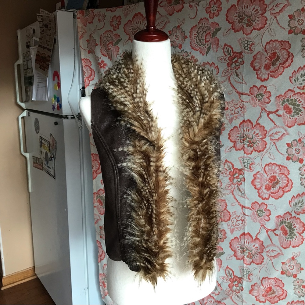 Women American Rag Cie brown vest/jacket size M